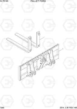 7060 PALLET FORK HL757-9S, Hyundai