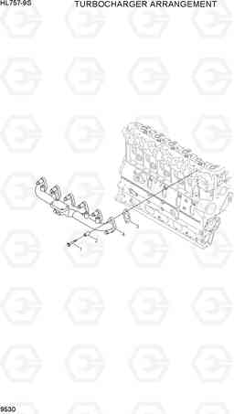 9530 TURBOCHARGER ARRANGEMENT HL757-9S, Hyundai