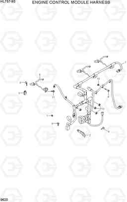 9620 ENGINE CONTROL MODULE HARNESS HL757-9S, Hyundai