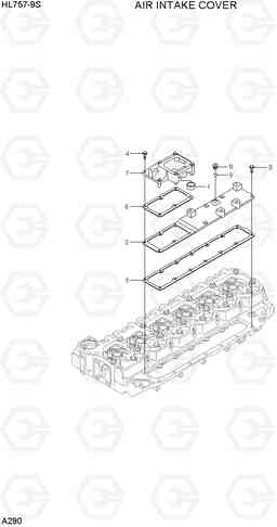 A290 AIR INTAKE COVER HL757-9S, Hyundai
