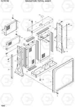 1040 RADIATOR TOTAL ASSY HL757-9S(BRAZIL), Hyundai