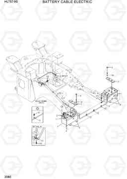 2080 BATTERY CABLE ELECTRIC HL757-9S(BRAZIL), Hyundai