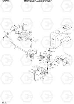 3010 MAIN HYDRAULIC PIPING 1 HL757-9S(BRAZIL), Hyundai