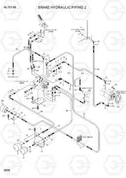 3090 BRAKE HYDRAULIC PIPING 2 HL757-9S(BRAZIL), Hyundai