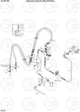 3170 QUICK COUPLER PIPING HL757-9S(BRAZIL), Hyundai