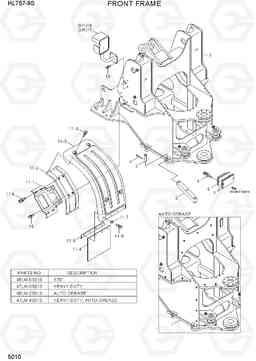 5010 FRONT FRAME HL757-9S(BRAZIL), Hyundai