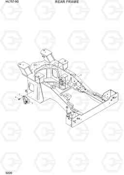 5020 REAR FRAME HL757-9S(BRAZIL), Hyundai