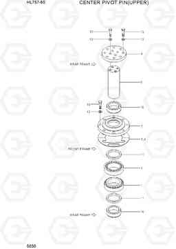5030 CENTER PIVOT PIN(UPPER) HL757-9S(BRAZIL), Hyundai