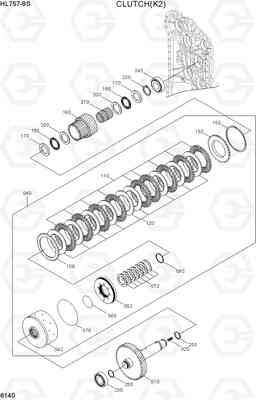 6140 CLUTCH(K2) HL757-9S(BRAZIL), Hyundai