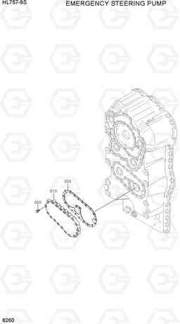 6260 EMERGENCY STEERING PUMP HL757-9S(BRAZIL), Hyundai