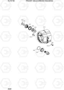 6330 FRONT AXLE DRIVE HOUSING HL757-9S(BRAZIL), Hyundai