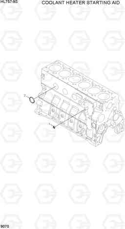 9070 COOLANT HEATER STARTING AID HL757-9S(BRAZIL), Hyundai