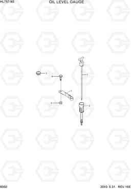 9350 OIL LEVEL GAUGE HL757-9S(BRAZIL), Hyundai