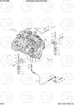 1010 ENGINE MOUNTING HL757-9SM, Hyundai