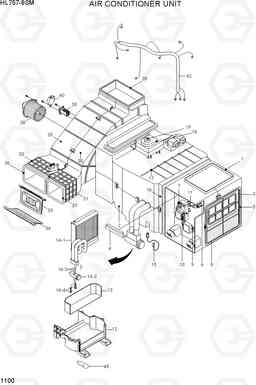 1100 AIR CONDITIONER UNIT HL757-9SM, Hyundai