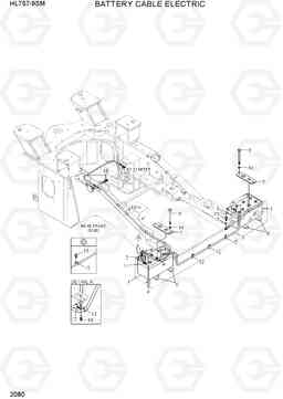 2080 BATTERY CABLE ELECTRIC HL757-9SM, Hyundai