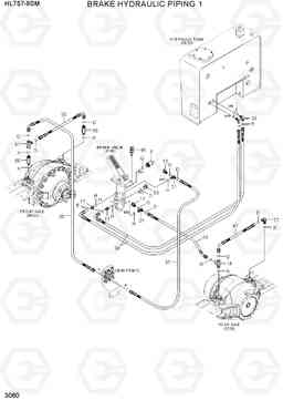 3080 BRAKE HYDRAULIC PIPING 1 HL757-9SM, Hyundai