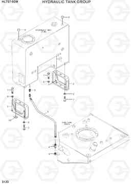 3120 HYDRAULIC TANK GROUP HL757-9SM, Hyundai