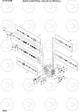 4030 MAIN CONTROL VALVE(2-SPOOL) HL757-9SM, Hyundai