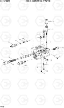 4110 RIDE CONTROL VALVE HL757-9SM, Hyundai