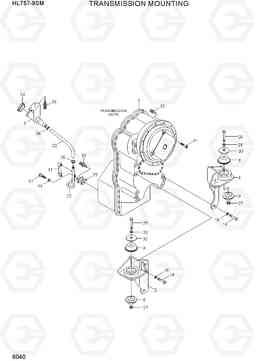 6040 TRANSMISSION MOUNTING HL757-9SM, Hyundai