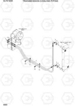 6050 TRANSMISSION COOLING PIPING HL757-9SM, Hyundai