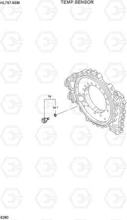 6280 TEMP SENSOR HL757-9SM, Hyundai