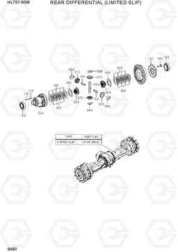 6490 REAR DIFFERENTIAL(LIMITED SLIP) HL757-9SM, Hyundai