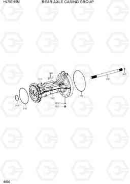 6500 REAR AXLE CASING GROUP HL757-9SM, Hyundai