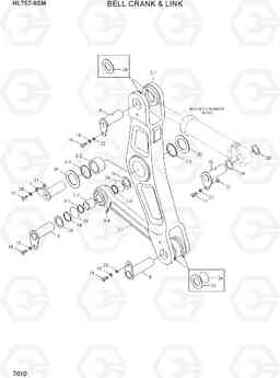 7010 BELL CRANK & LINK HL757-9SM, Hyundai