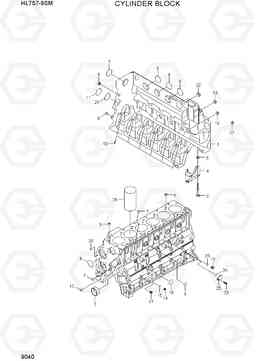 9040 CYLINDER BLOCK HL757-9SM, Hyundai