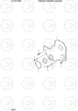 9270 FRONT GEAR COVER HL757-9SM, Hyundai