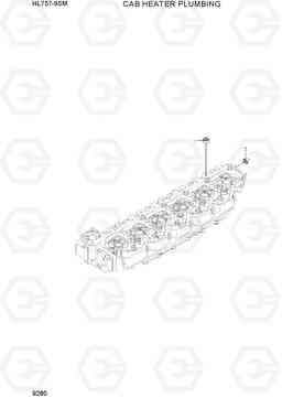 9280 CAB HEATER PLUMBING HL757-9SM, Hyundai