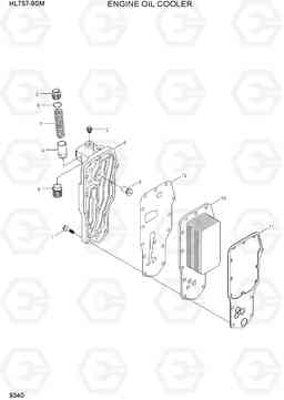 9340 ENGINE OIL COOLER HL757-9SM, Hyundai