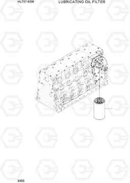 9350 LUBRICATING OIL FILTER HL757-9SM, Hyundai