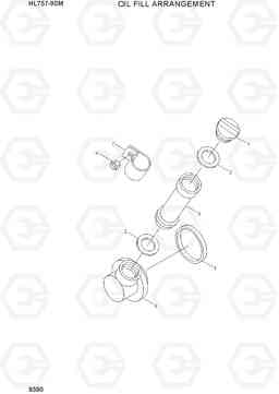 9390 OIL FILL ARRANGEMENT HL757-9SM, Hyundai