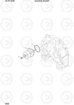 9600 WATER PUMP HL757-9SM, Hyundai