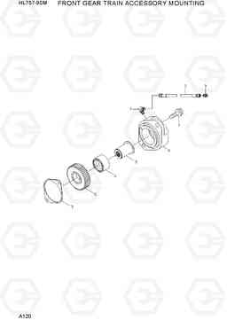 A120 FRONT GEAR TRAIN ACCESSORY MOUNTING HL757-9SM, Hyundai