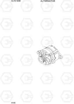A140 ALTERNATOR HL757-9SM, Hyundai