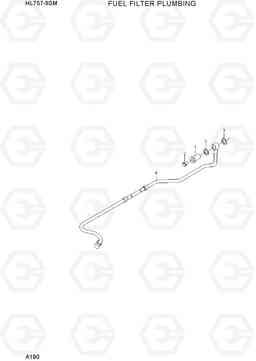 A190 FUEL FILTER PLUMBING HL757-9SM, Hyundai