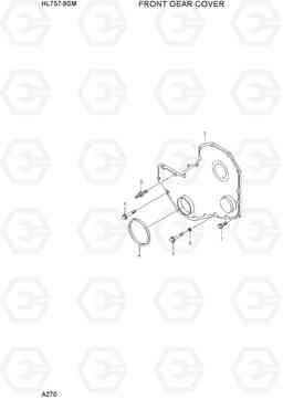 A270 FRONT GEAR COVER HL757-9SM, Hyundai