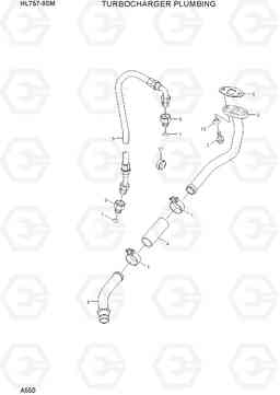 A550 TURBOCHARGER PLUMBING HL757-9SM, Hyundai