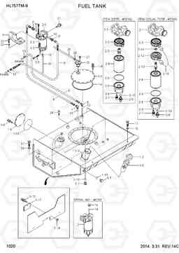 1020 FUEL TANK HL757TM-9, Hyundai