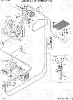 1070 AIRCON & HEATER MOUNTING HL757TM-9, Hyundai