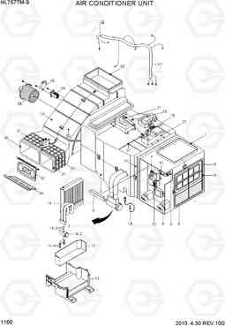 1100 AIR CONDITIONER UNIT HL757TM-9, Hyundai