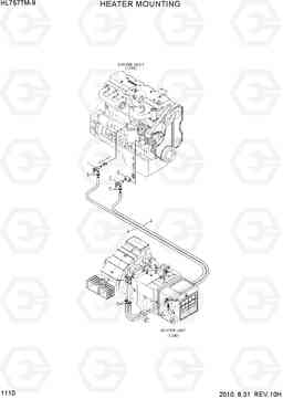 1110 HEATER MOUNTING HL757TM-9, Hyundai