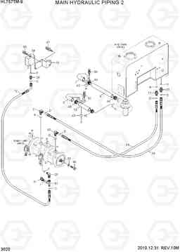 3020 MAIN HYDRAULIC PIPING 2 HL757TM-9, Hyundai