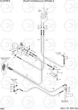 3040 PILOT HYDRAULIC PIPING 2 HL757TM-9, Hyundai