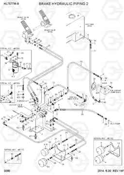 3090 BRAKE HYDRAULIC PIPING 2 HL757TM-9, Hyundai