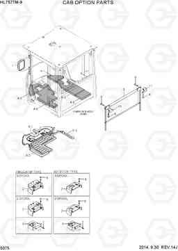 5075 CAB OPTION PARTS HL757TM-9, Hyundai